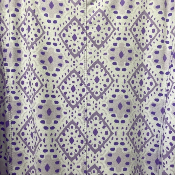 Cuddl Duds Regular Flexwear Paneled Maxi Dress Purple Eyelet Sz S - Picture 3 of 12